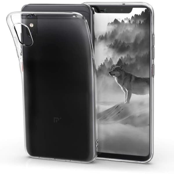 Coque Xiaomi MI 8 PRO - Transparent silikon + Härdat glas skärmskydd [Phonillico®]