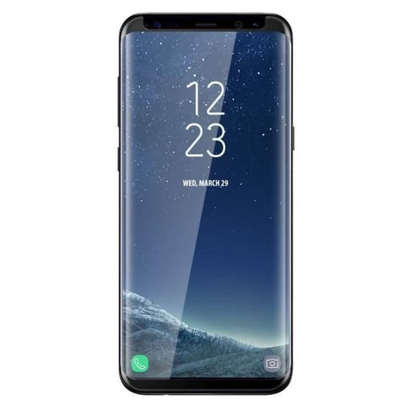 Coque för Samsung Galaxy NOTE 9 - Transparent Silikon + Svart Kant Härdat Glas Skärmskydd Film [Phonillico®]