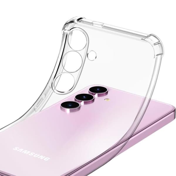 Stötsäker skal för Samsung Galaxy S24 PLUS och 2 svarta anti-spion härdat glas skyddsfilm Phonillico®