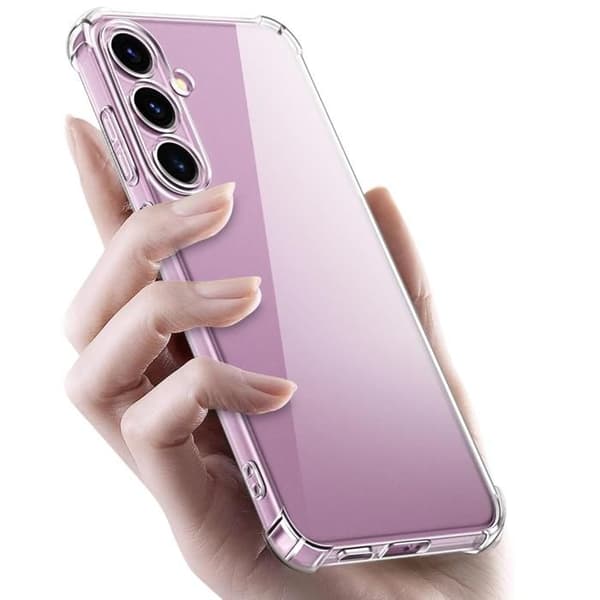Stötsäker skal för Samsung Galaxy S24 PLUS och 2 svarta anti-spion härdat glas skyddsfilm Phonillico®