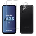 Miniatyrbild 1 av 5: Härdat glas - Phonillico - Pack 2 - Kompatibel med Samsung Galaxy A25 5G - Repfria - Transparent