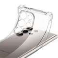 Miniatyrbild 6 av 6: Telefonfodral - Phonillico® - Samsung Galaxy S24 ULTRA - Stötabsorberande - Mjukt silikon - 2 Härdat glas