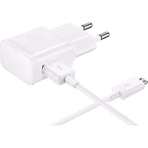 [Kompatibel Samsung Galaxy S3-S4-S5-S6-S7-MINI-EDGE] Kabel USB 1 Meter + Laddare Vit [Phonillico®]