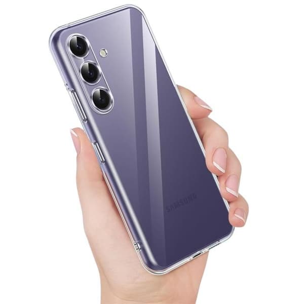 Skyddsfodral och skyddsglas - Phonillico® - Samsung Galaxy S24 - Svart - Anti-spion - Repbeständig