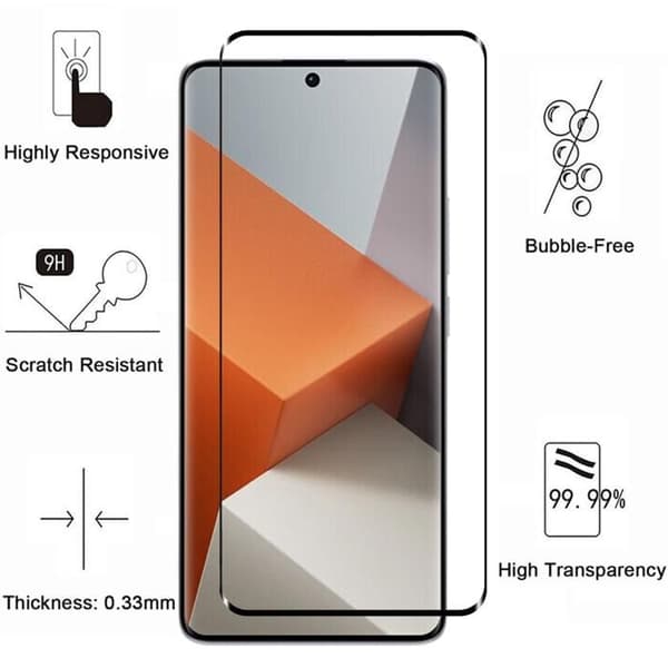 Coque för Xiaomi Redmi Note 13 PRO PLUS 5G / Redmi Note 13 PRO+ 5G och 2 Härdat Glas Film Skärmskydd Phonillico®