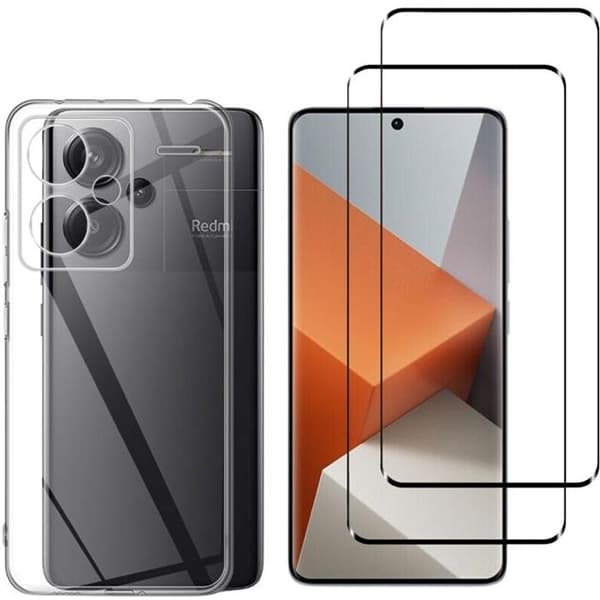 Coque för Xiaomi Redmi Note 13 PRO PLUS 5G / Redmi Note 13 PRO+ 5G och 2 Härdat Glas Film Skärmskydd Phonillico®
