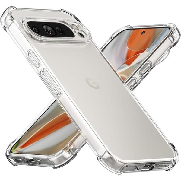 Stötsäker skal för Google Pixel 9 Pro XL och 2 Härdat Glas Skärmskydd Phonillico®