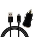 Miniatyrbild 1 av 3: [Kompatibel med Samsung Galaxy ALPHA-COREPRIME-GRANDPRIME] Kabel USB 1 Meter + Svart Bilen Laddare [Phonillico®]