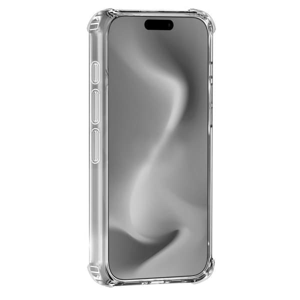 Stötsäker skal för iPhone 16 och 2 härdade glas film skärmskydd Phonillico®