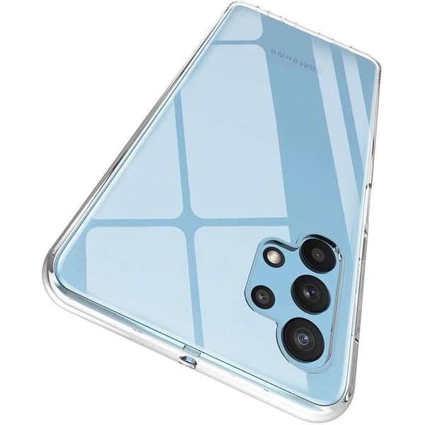 Coque för Samsung A32 4G och 2 Härdat Glas - Silikon Skydd Mjuk Film Skärm Skydd Phonillico®