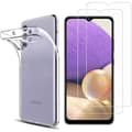 Miniatyrbild 1 av 4: Coque för Samsung A32 4G och 2 Härdat Glas - Silikon Skydd Mjuk Film Skärm Skydd Phonillico®