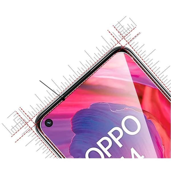 Skyddsväska för Oppo A54 5G och 2 Härdade Glas - Silikon Skalm Skydd Film Glas Skärmskydd Phonillico®