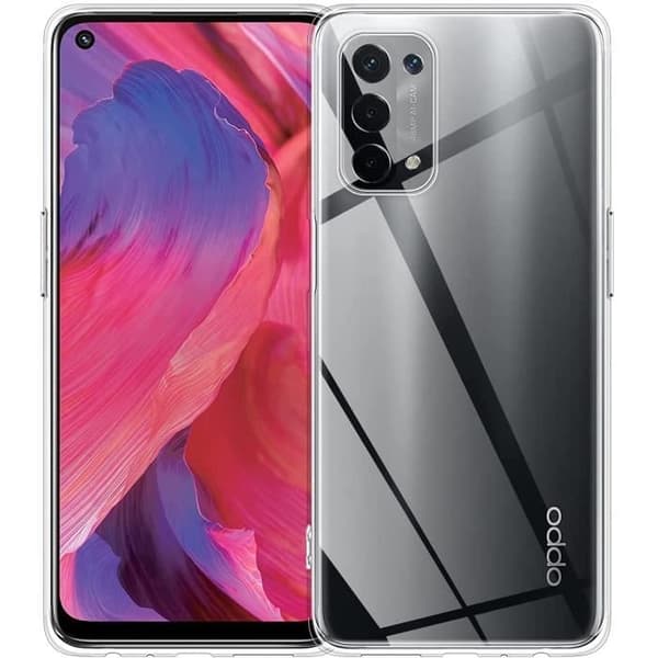 Skyddsväska för Oppo A54 5G och 2 Härdade Glas - Silikon Skalm Skydd Film Glas Skärmskydd Phonillico®