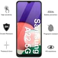 Miniatyrbild 2 av 4: Skal till Samsung A22 5G och 2 Härdat Glas - Mjukt Silikonskyddsfilm Glas Skärmskydd Phonillico®