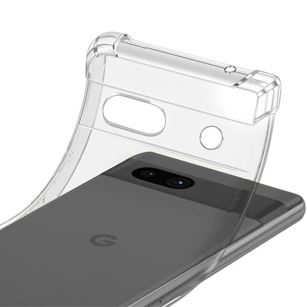 Stötabsorberande skal för Google Pixel 7a och 2 härdade glas skärmskydd Phonillico®