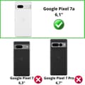 Miniatyrbild 2 av 4: Plånbok till Google Pixel 7a och 2 Härdat Glas Skärm Skydd Film Phonillico®