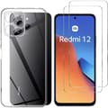 Miniatyrbild 1 av 4: Coque för Xiaomi Redmi 12 4G och 2 Härdat Glas Skärmskydd Phonillico®