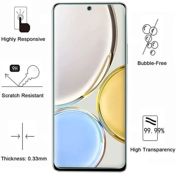 Coque för Honor Magic 4 Lite 4G och 2 Härdat Glas Skärm Skydd Film Phonillico®