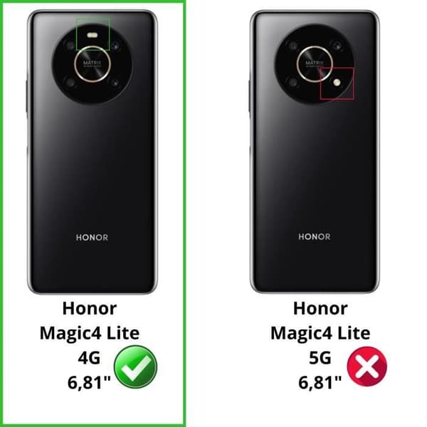 Coque för Honor Magic 4 Lite 4G och 2 Härdat Glas Skärm Skydd Film Phonillico®