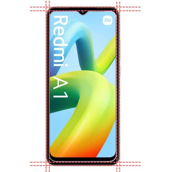 Coque för Xiaomi Redmi A1 och 2 St Glas Skärmskydd Phonillico®