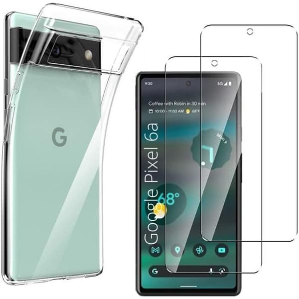 Skyddsfodral för Google Pixel 6a och 2 Härdat Glas Skärmskydd Phonillico®