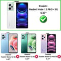 Miniatyrbild 2 av 4: Stötsäker skal för Xiaomi Redmi Note 12 PRO PLUS 5G - Redmi Note 12 PRO+ 5G och 2 Härdat Glas Skyddsfilm Phonillico®