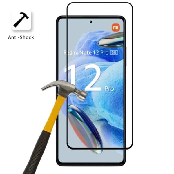 Stöttålig skal för Xiaomi Redmi Note 12 PRO 5G och 2 Härdade Glas Skärmskydd Phonillico®