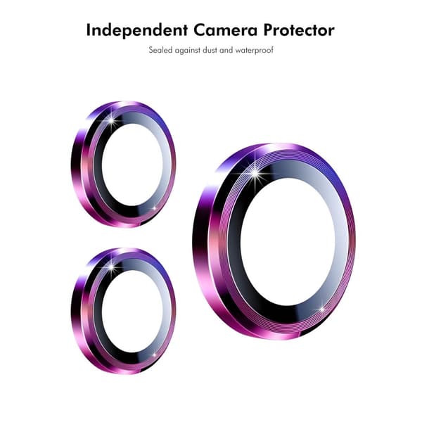 Til iPhone 16e Kameralinsebeskytter ENKAY Hat-Prince Metalring Linsefilm