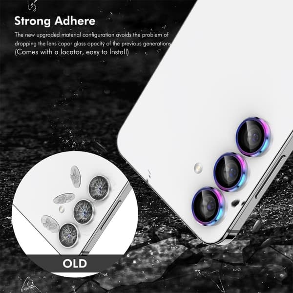 Til Samsung Galaxy S25+ Kameralinsebeskytter ENKAY Metalring Linsefilm