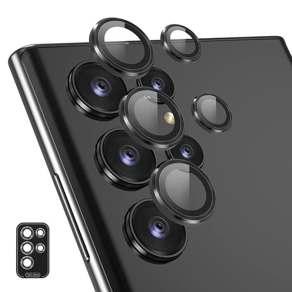 Til Samsung Galaxy S25 Ultra Kameralinsebeskytter ENKAY Metalring Linsefilm