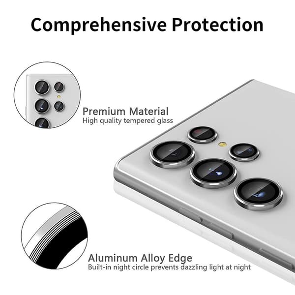 Samsung Galaxy S25 Ultra Kameran linssinsuoja ENKAY Metallirengaslinssikalvo