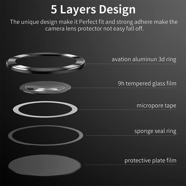 Til Samsung Galaxy S25 Ultra Kameralinsebeskytter ENKAY Metalring Linsefilm