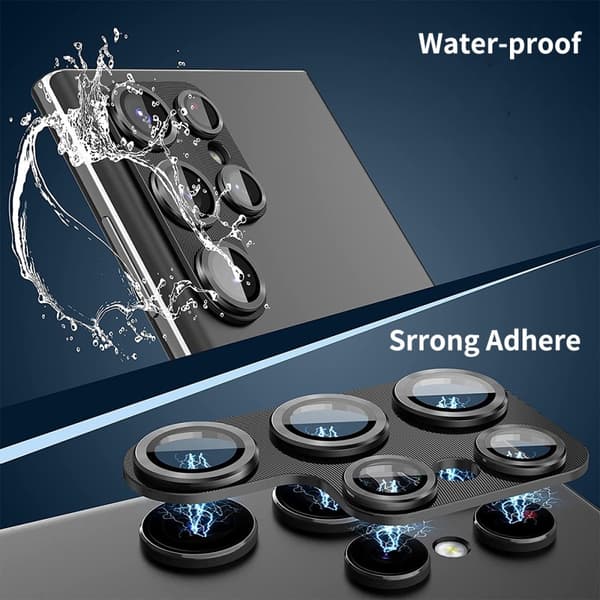 Til Samsung Galaxy S25 Kameralinsebeskytter ENKAY Metalring Linsefilm