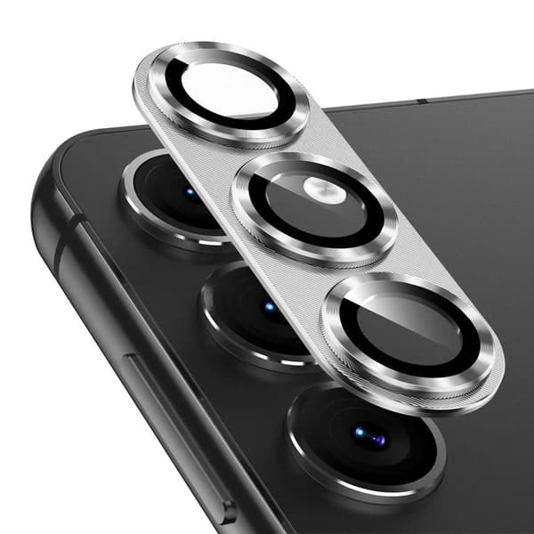 Til Samsung Galaxy S25 Kameralinsebeskytter ENKAY Metalring Linsefilm