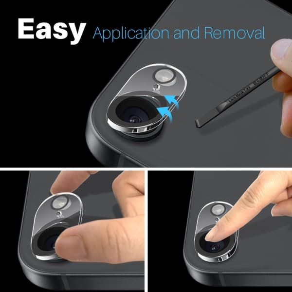 NORTHJO til iPhone 16e Hærdet Glas Kameralinsebeskytter