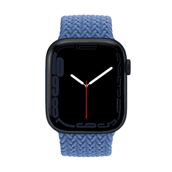 Crong Wave Band – Braided strap for Apple Watch 44/45/46/49 mm (blue)