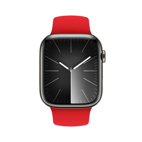 Crong Liquid Band til Apple Watch 42/44/45/49 mm (rød)