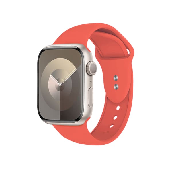 Crong Liquid Band för Apple Watch 38/40/41 mm (korallröd)