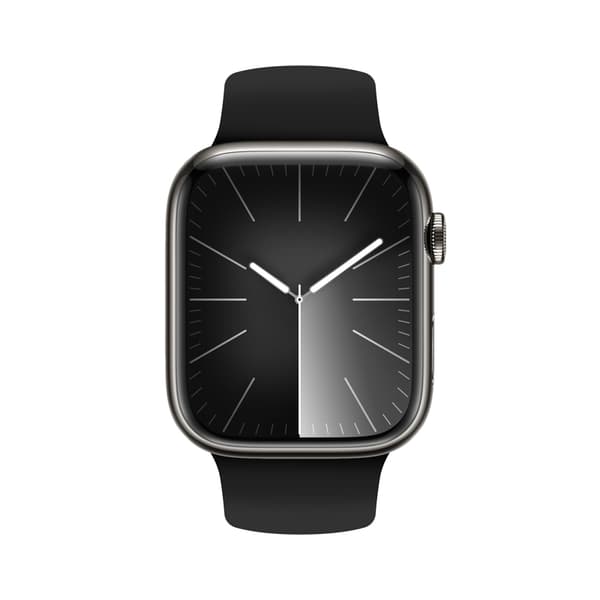 Crong Liquid Band til Apple Watch 42/44/45/49 mm (sort)