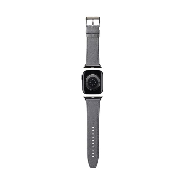 Karl Lagerfeld Saffiano Monogram - Rem til Apple Watch 38/40/41 mm (sølv)