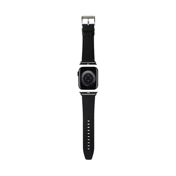 KarlLagerfeldSaffianoMonogram-RemförAppleWatch42/44/45/49mm(svart)