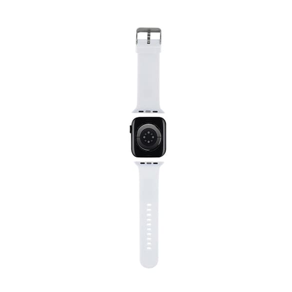 KarlLagerfeld3DRubberChoupetteHeadNFT-RemförAppleWatch42/44/45/49mm(vit)