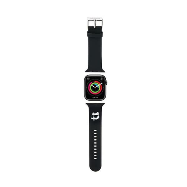 KarlLagerfeld3DRubberChoupetteHeadNFT-RemförAppleWatch42/44/45/49mm(svart)
