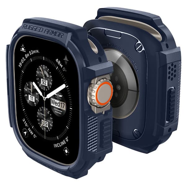 Spigen Rugged Armor - Etui til Apple Watch Ultra 1/2 49 mm (marineblå)