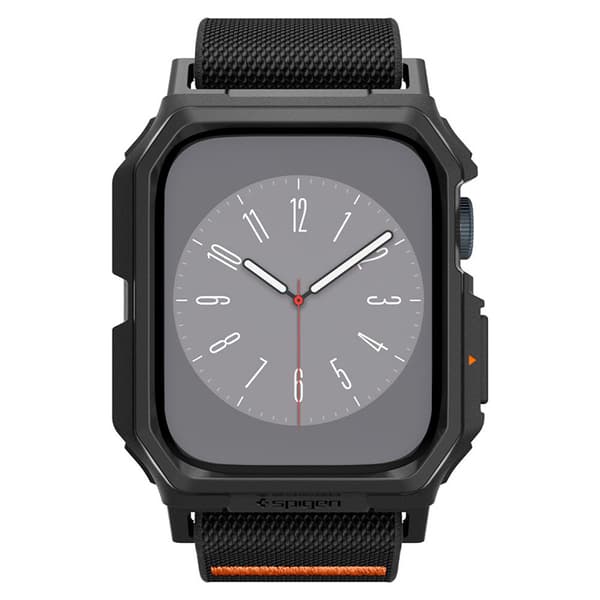 Spigen Lite Fit "Pro" - Fodral med rem för Apple Watch 4/5/6/7/8/9/SE 44/45 mm (mattsvart)