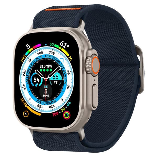 Spigen Fit Lite Ultra – hihna Apple Watchille 42/44/45/49 mm (laivasto)