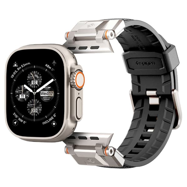 Spigen DuraPro Armor - Rem för Apple Watch 42/44/45/49 mm (svart)