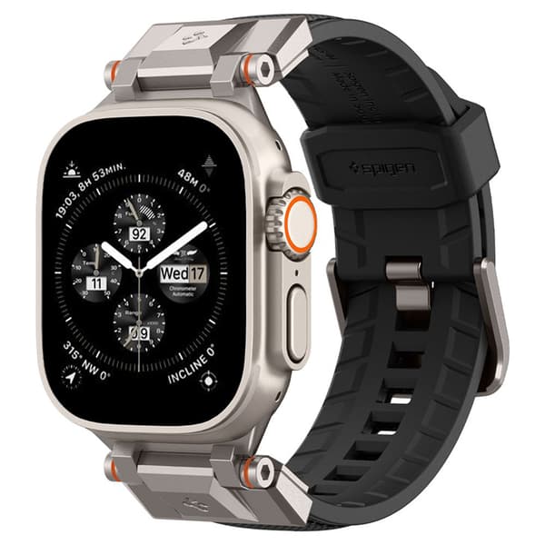 Spigen DuraPro Armor - Rem för Apple Watch 42/44/45/49 mm (svart)