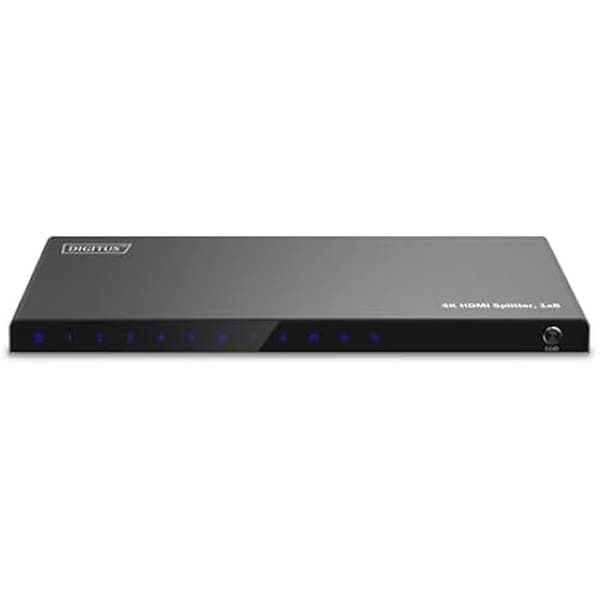 1x8 HDMI splitter - DIGITUS - DS-55338 - UHD 4K/60 Hz - HDCP 2.2 - HDR, Deep Color