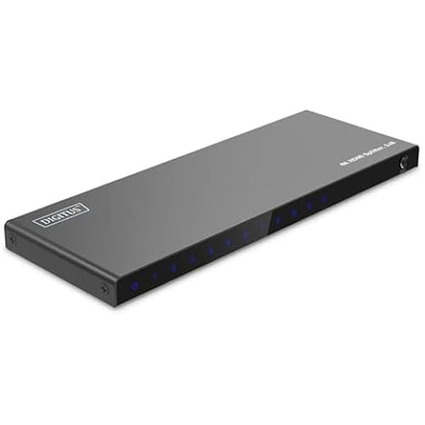 1x8 HDMI splitter - DIGITUS - DS-55338 - UHD 4K/60 Hz - HDCP 2.2 - HDR, Deep Color